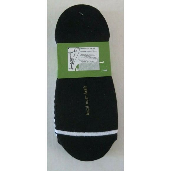 Kate Spade New York, 3-Pack No Show Black Liner Non Slip Socks (Shoe 4-10) - Picture 2 of 2
